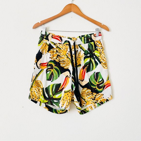 FARM Rio | Shorts | Farm Rio Small Banana Tropical High Rise Shorts ...